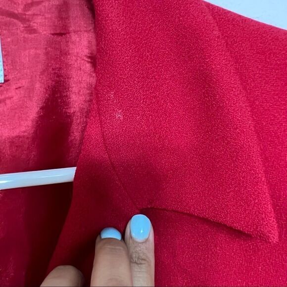 Pendleton Red Virgin Wool Petite Blazer 10 Women vintage - Picture 3 of 9